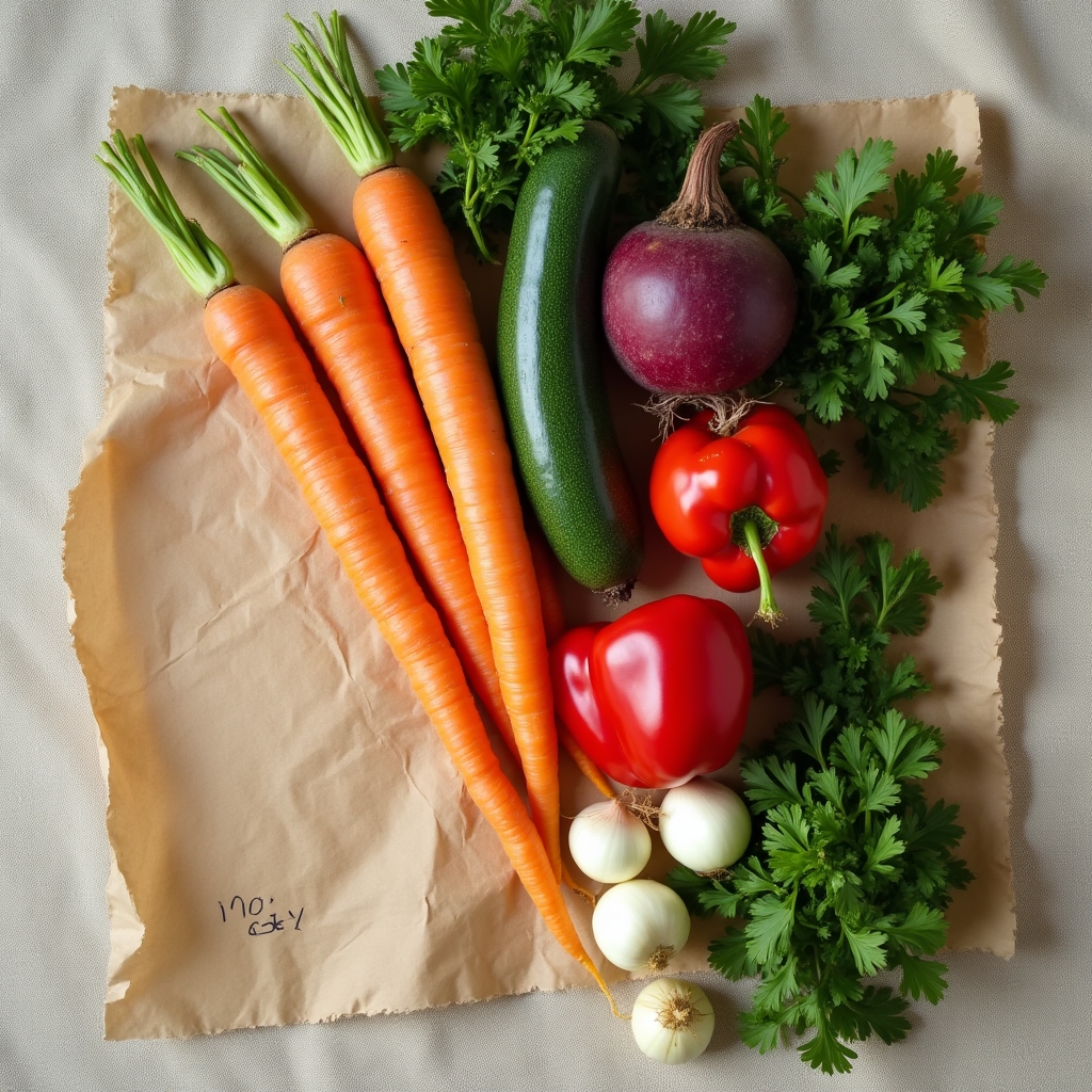 Ingrediente proaspete de la piața locală românească, legume colorate